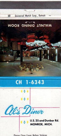 Denas Family Restaurant (Als Diner) - Matchbook (newer photo)